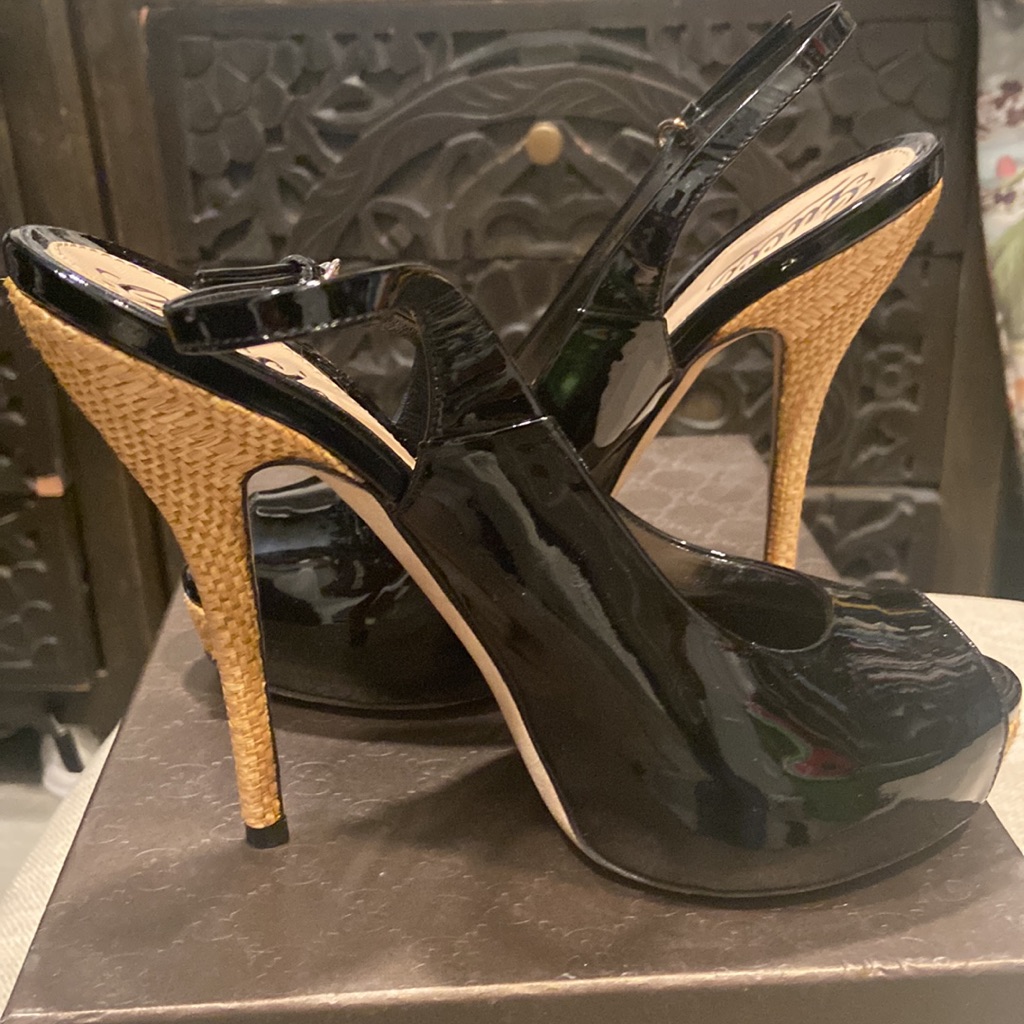 Gucci Black Patent Heels